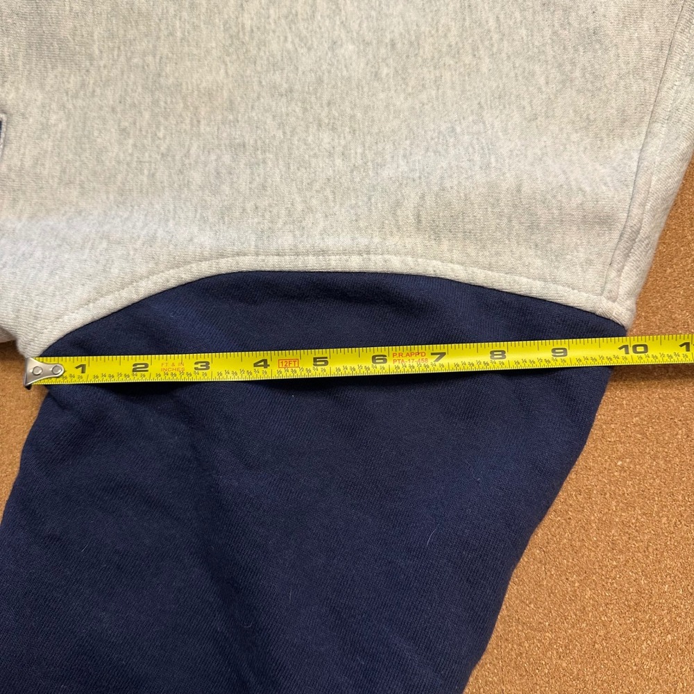 Fruit of the Loom USA Varsity Jacket Adult M Gray Navy Supercotton Bomber VTG - Picture 7 of 9
